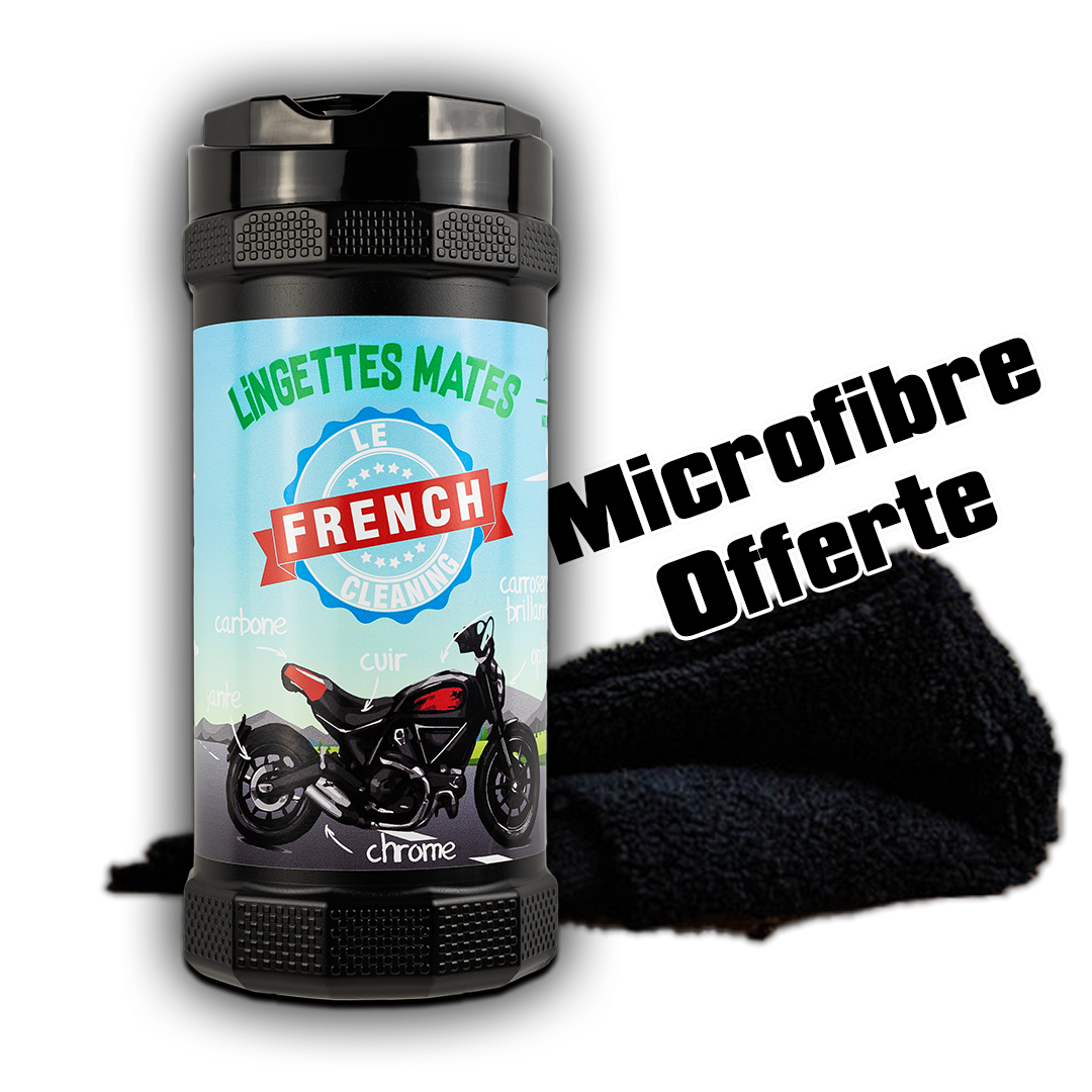 Pot de lingettes Mates + Microfibre Offerte