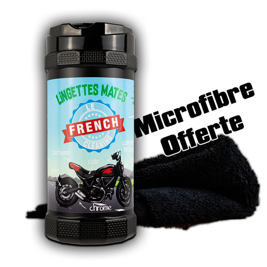 Pot de lingettes Mates + Microfibre Offerte