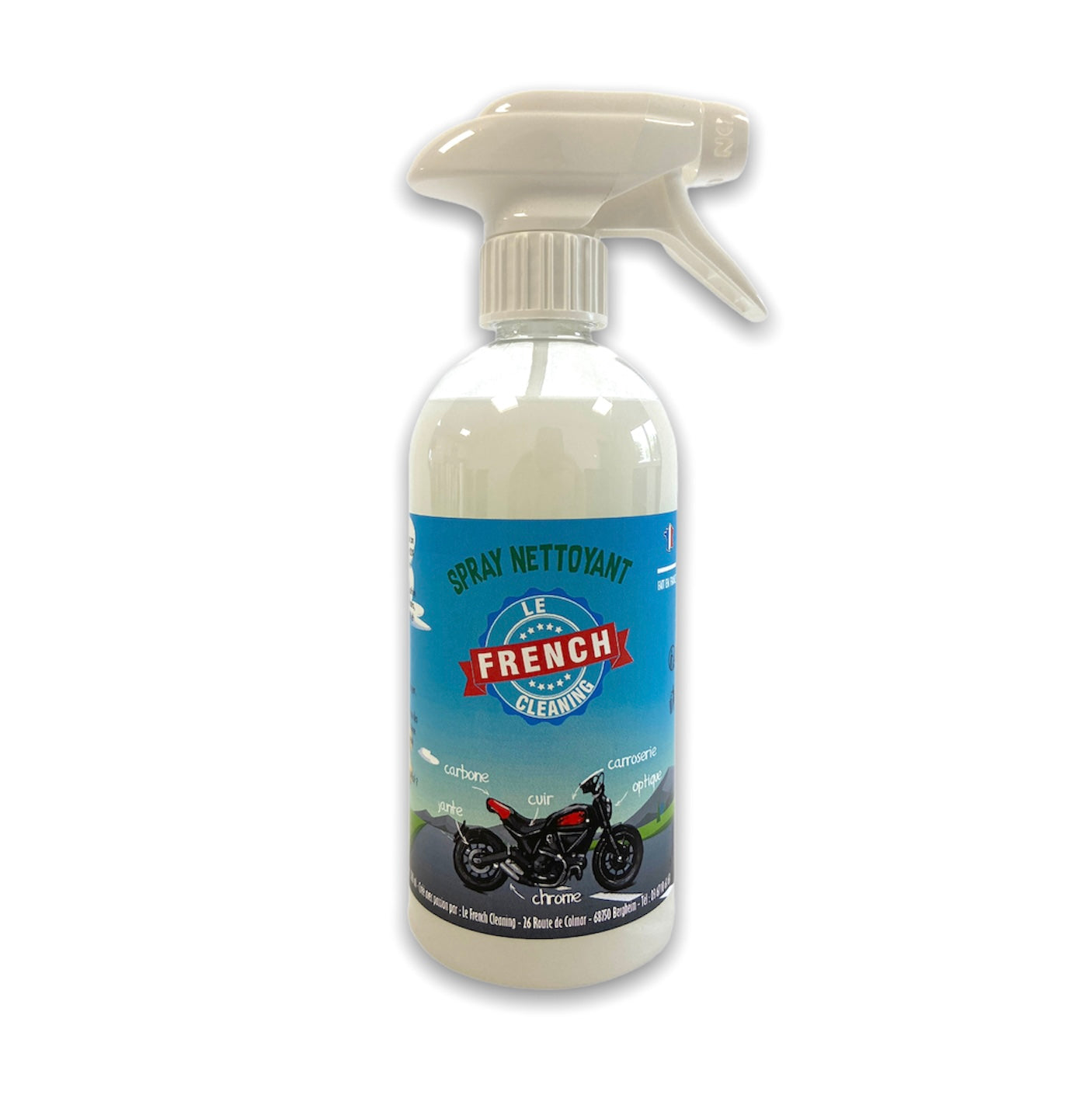 Spray nettoyant moto naturel