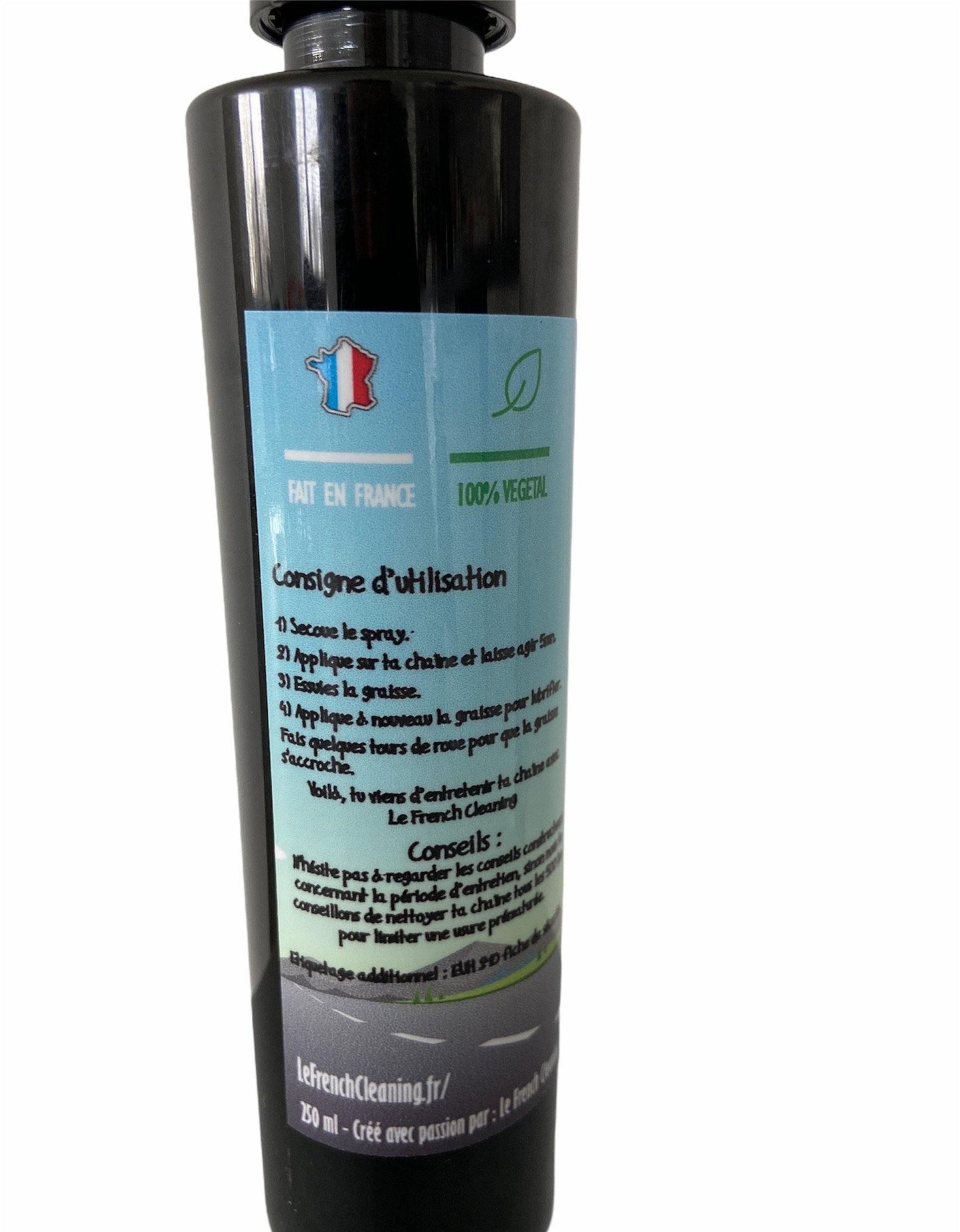 Spray chaine 2 en 1 moto Spray dégraissant Le French Cleaning